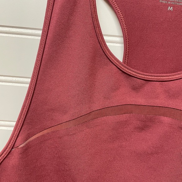 Athleta Cropped Racerback Flowy Tank With Mesh Insets - Picture 7 of 9